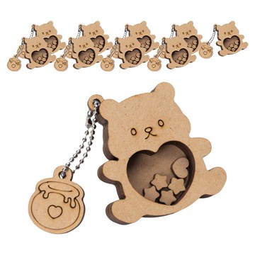 minhwashop 木製搖搖樂DIY套組  熊  10個