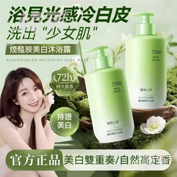 台灣出貨美白沐浴露 煙酰胺沐浴露 維C精華 提亮美白 滋潤保濕  嫩膚煥白 沐浴露 男女適用 持久留香 保濕 沐浴液