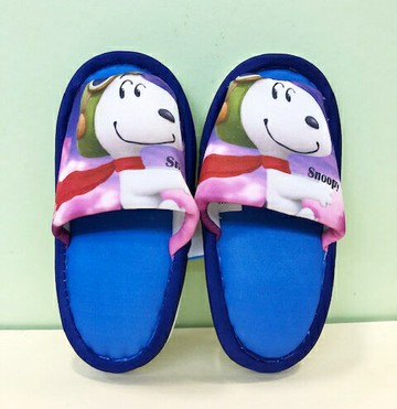 【震撼精品百貨】史奴比Peanuts Snoopy  SNOOPY 兒童室內拖鞋-藍(20CM)#10087 震撼日式精品百貨