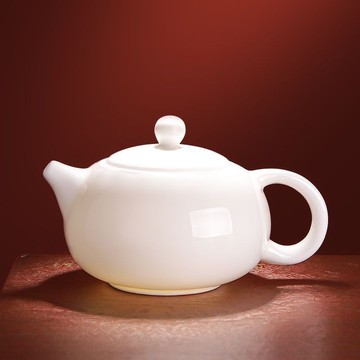 茶壺 西施壺 汝窯茶壺 泡茶壺 陶瓷茶壺 功夫茶具 德化陶瓷茶壶白瓷功夫茶具整套家用手工羊脂玉西施壶过滤泡茶建盏
