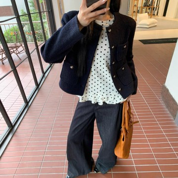 羊毛大衣女款2025新款秋冬季短款呢子小個子小香風毛呢外套 鑫弘-素時衣櫥