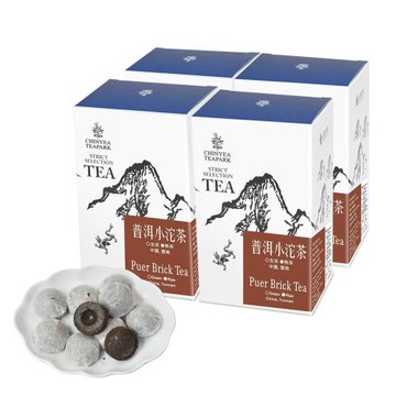 【沁意】低咖啡陳年普洱茶! 普洱小熟沱4入組(100g/盒)
