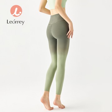 Leorrey樂拉運動褲漸變色緊身褲高腰萊卡雙面親膚輕柔裸感健身褲瑜加褲