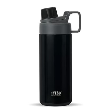 TYESO 泰碩 幻彩系列 319運動保溫壺 A款  黑色  600ml  1個