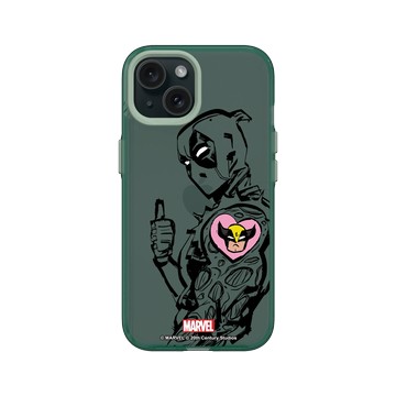 iPhone 15 Clear 憂墨綠 - 迪士尼-漫威 Marvel - 死侍與金鋼狼-1