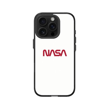 iPhone 16 Pro Clear (相機按鈕) 酷墨灰 - NASA - The Worm (White)