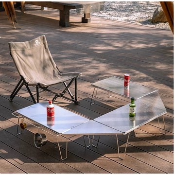 【Campingmoon 柯曼】T-235A不鏽鋼摺疊網桌 露營桌架 野餐桌 架高桌 行動收納桌