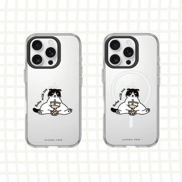 【Boba milk tea meow 珍奶控賓士喵】| Clear 犀牛盾 透明殼