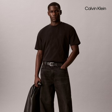 【Calvin Klein】 CK Calvin Klein 標準 Logo T恤_黑色
