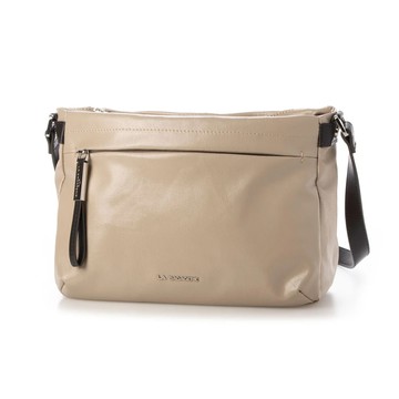 LA BAGAGERIE 亮面帆布斜背包（小/米）_廠商直送