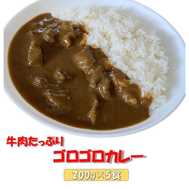 牛肉たっぷり ゴロゴロカレー 200g×5食 真空冷凍