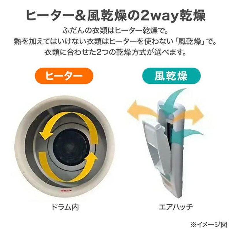 衣類乾燥機 乾燥機 日立 5kg DE-N50HV ピュアホワイト 日本製 抗菌