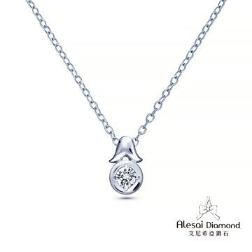 【焦糖小姐】品牌聯名-Alesai 艾尼希亞鑽石 培育鑽石 10分 D/VVS1 鑽石項鍊 3EX車工 培育鑽石