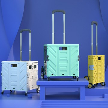 【含稅/免運】 便攜式折疊購物車買菜小拉車取快遞貨物小推車野營小拖車拉桿車子