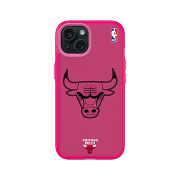 iPhone 15 Clear 粉漾桃 - NBA - B&W-芝加哥公牛 Chicago Bulls B&W - Light