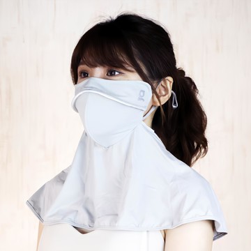 Greaten 極騰 抗UV快乾涼爽長版面罩 立體支撐 涼感透氣  灰色  ONE SIZE  1個