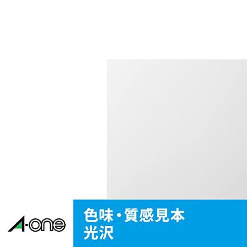 エーワン フチまで名刺 両面 クリアエッジ アイボリー 厚口 100枚 51624