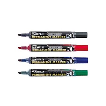 【Pentel 飛龍】MAXIFLO 後壓油性筆 平頭 1.5~4.5mm /支 NLF60