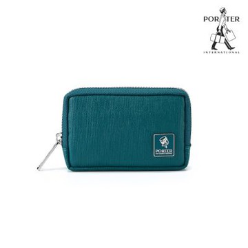 PORTER INTERNATIONAL - 復古品味MORI零錢包 - 湖水綠