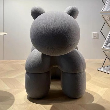 網紅小馬椅創意動物座椅卡通可愛坐椅兒童大人小狗造型凳子換鞋凳