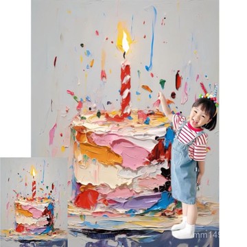 臺灣出貨🔥背景佈 掛佈 直播掛佈 拍照背景佈 客廳掛佈 壁紙 男孩女孩生日派對布景裝飾夢幻蛋糕背景布生日派對影棚照生日布