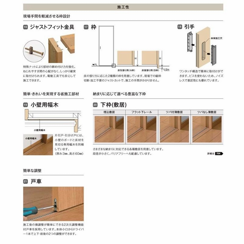 LIXIL ラシッサS 引違い2枚戸 LWB 1620・1820 Vレール仕様 室内引戸