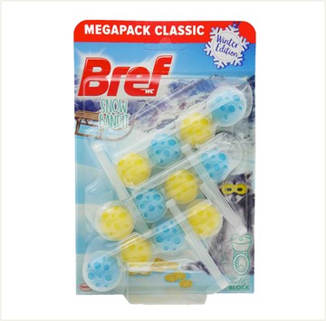 潼漾小舖 bref 馬桶強力清潔芳香球 (3排入) 雪中勇士
