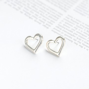 金屬愛心耳環(J041L0Q10CO) - JUJURY