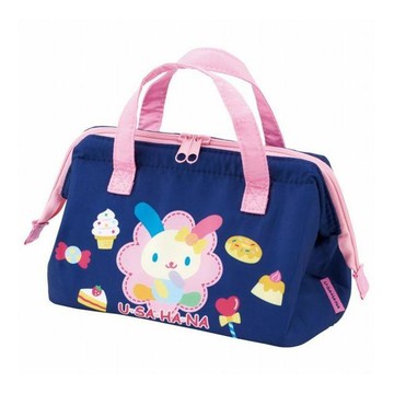小禮堂  Sanrio 三麗鷗 花小兔 硬式支架保冷便當袋 KGA1 (深藍甜點款)