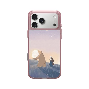 iPhone 17 Pro Max Clear (相機按鈕) 晶醺玫 - 咻咻熊 XiuXiubear - 我們送月亮回家吧