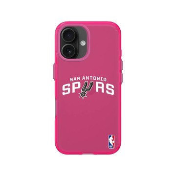iPhone 16 Clear 粉漾桃 - NBA - Logo-聖安東尼奧馬刺 San Antonio Spurs - Light