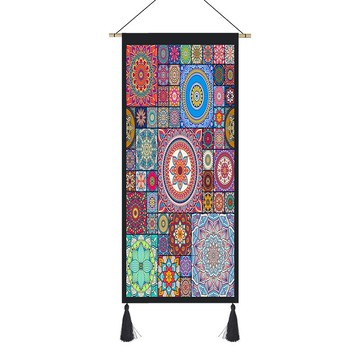 民族風抽象布藝掛毯客廳書房掛畫沙發背景墻面電表箱民宿裝飾掛布