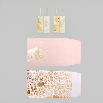 Pinkoi限定貓之日 Cat Art Collection 書套與書籤套組 sleeping