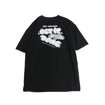 CARRYON X BOUNCE BACK 25SS WE ALWAYS GET IT DONE TEE BLACK