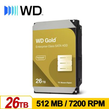 WD 金標 26TB 3.5吋企業級硬碟 WD261KRYZ