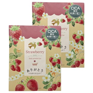 HONYARADOH CICA草莓保濕入浴劑 草莓香氛 保濕滋潤 舒緩肌膚  25g  2入