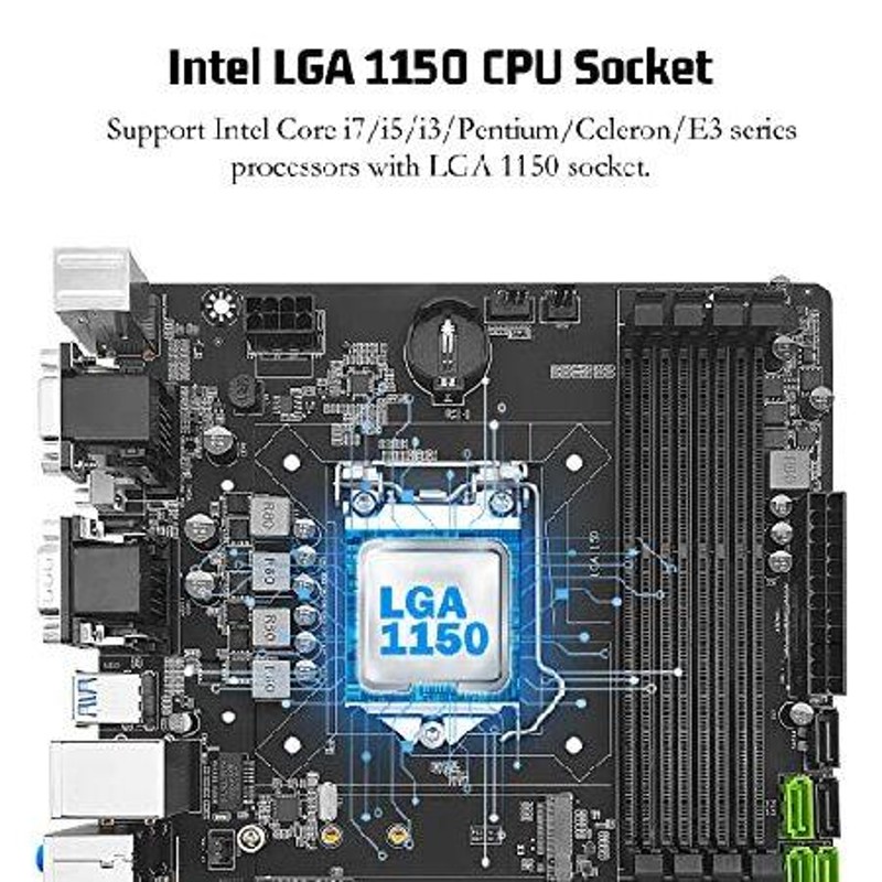 SHANGZHAOYUAN B85M PRO LGA 1150 マザーボード 第4世代 Intel Core i7 ...