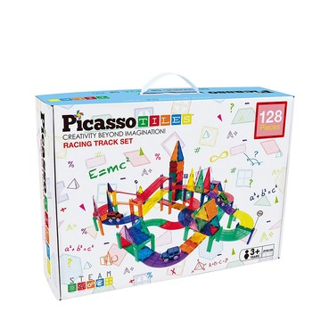 PicassoTiles 磁力積木-賽車軌道128PCS(PTR128
