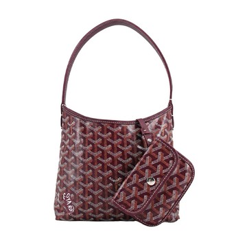 [平輸版] GOYARD Boheme Hobo手繪限定MINI肩背包-酒紅/紅蝴蝶
