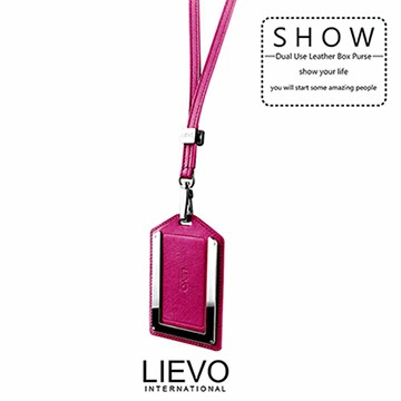 LIEVO-感應式證件套/100%天然縮花羊皮 5色台灣製造SW02