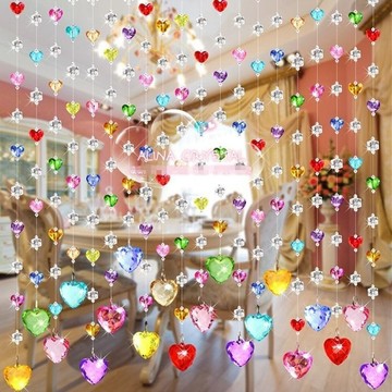 ✨免運可開發票#水晶珠簾玄關隔斷簾  衛生間 客廳弔簾 臥室屏風裝飾門簾 風水晶珠簾 玄關隔斷簾