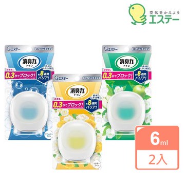 【雞仔牌】日本消臭力 持久型浴廁除臭劑/芳香劑6mlX2入