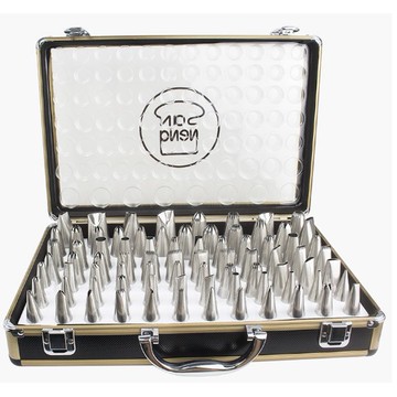 【大正餐具批發】三能 手工花嘴手提箱套組 80粒裝 花嘴組 SN7011