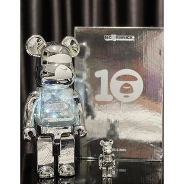 【 🐻熊熊愛上蘋果 】1️⃣0️⃣周年限量 Aape x Bearbrick 庫柏力克熊 電鍍迷彩（現貨馬上出）