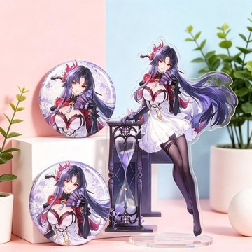 破盤下殺🌹 異環周邊 海特洛市 二次元 徽章 胸章 吧唧 鐳射卡 壓克力立牌 掛件 滑鼠墊 抱枕 公仔 少女貼紙異環潯