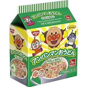 日清食品 アンパンマンおうどん やさしいおだし (うどん 袋 マグ) 3食入り 90G×9個