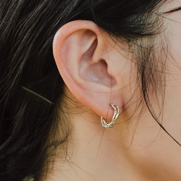 【Bonny & Read】[TIMU聯名款/純銀] 藤蔓莊園耳環 圈圈耳環 S925 低敏 純銀 【全現貨賣場】