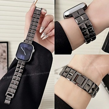 雙排方塊 金屬錶帶 適用 Apple Watch S12 11 10 9 8 7 6 SE3 蘋果手錶帶 46mm