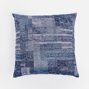 艾禮思緹花抱枕套50x50cm幾何藍灰