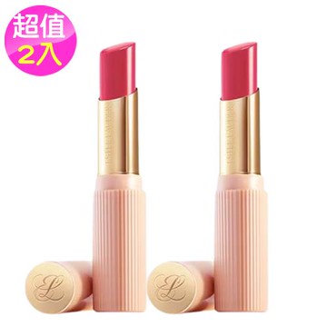 (公司貨)ESTEE LAUDER雅詩蘭黛水啵啵琉璃潤唇膏3g#05初戀草莓(超值2入組)